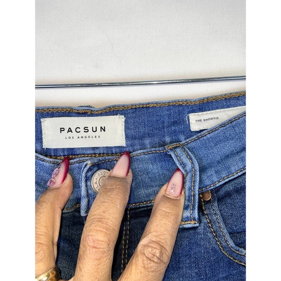 Chic PACSUN THE SHORTIE Women Jeans Short Shorts 28 - Picture 3 of 6